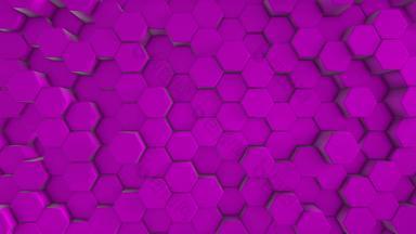 粉红色的未来主义的棱镜六边形蜂窝运动<strong>简约背景</strong>概念设计技术动画网格